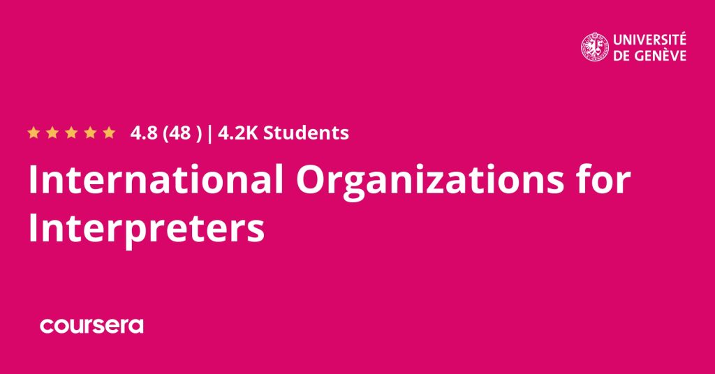 دورة International Organizations for Interpreters