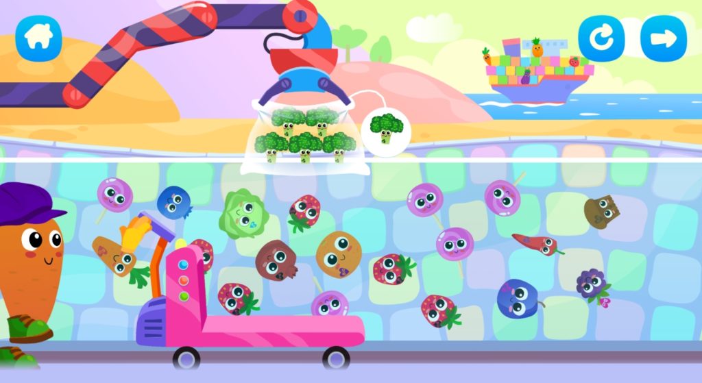 التعرف على الأعداد في لعبة Kids Food Games for 2 Years Old