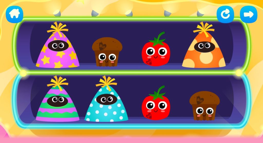 لعبة التطابق في Yummies app 