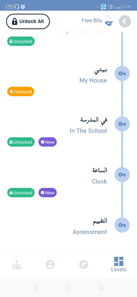تابع المستوى الثاني