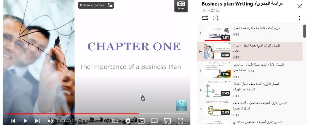 دورة دراسة الجدوى/ Writing a business plan