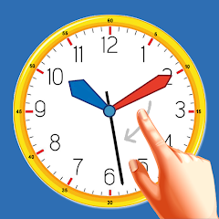 تطبيق kids clock learning لتعليم الساعة 
