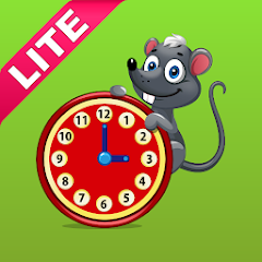 تطبيق kids telling time lite لتعليم قراءة الوقت باللغة الإنجليزية