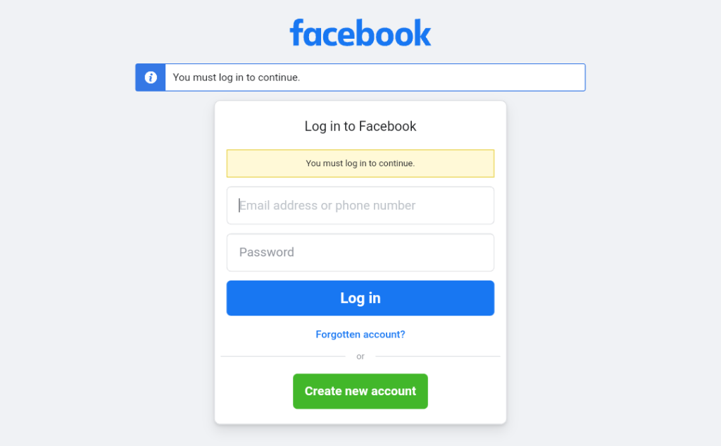 التسجيل في موقع Facebook blueprint