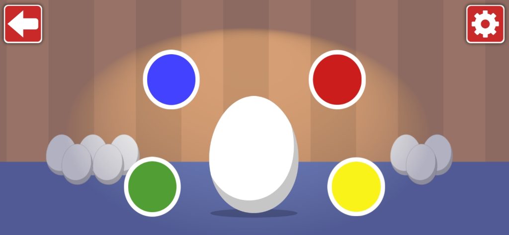 نشاط تمييز الألوان سمعيا من تطبيق عالم بسيط