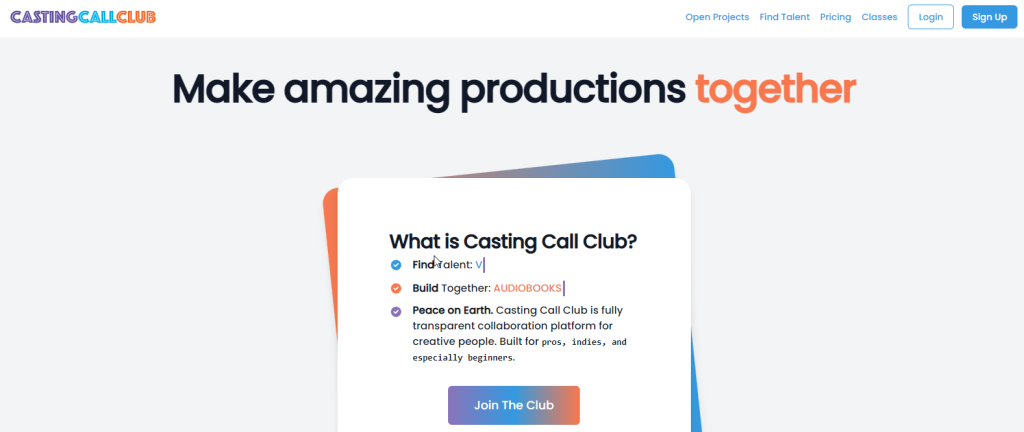 موقع castingcall.club