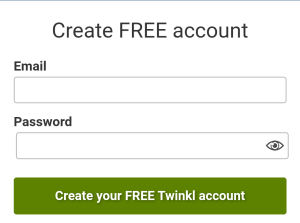 إنشاء حساب في موقع Twinkl