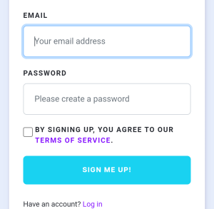 إنشاء حساب في ريدل