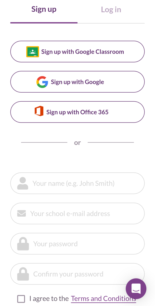 تسجيل الدخول في موقع Quizalize