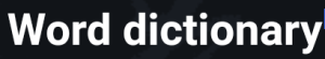 موقع Word Dictionary