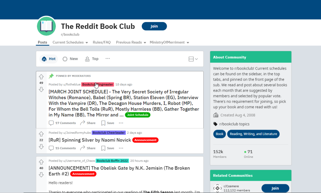 موقع rBookClub مواقع لمناقشة الكتب اون لاين