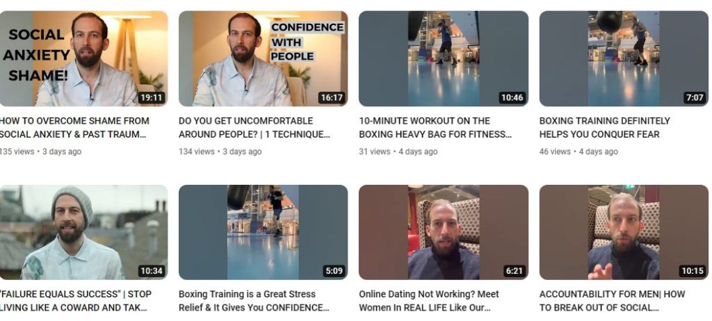 قناة Jonathan, Confidence Coach