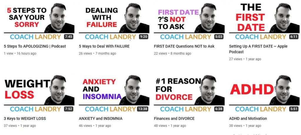 قناة Life Coach LANDRY لتعليم life coach