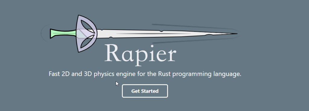 موقع Rapier لمحاكاة الفيزياء