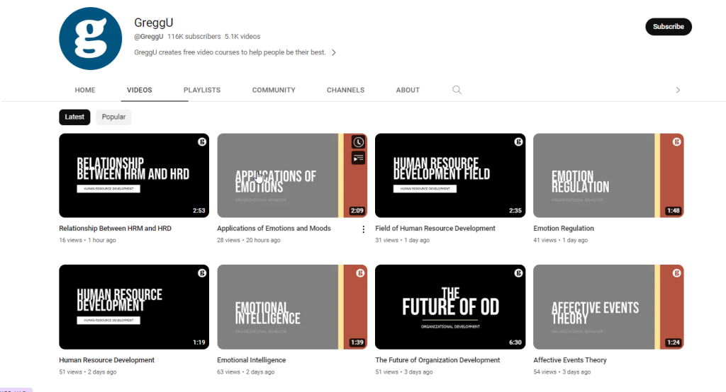 قناة GreggU لتعلم مهارة القيادة