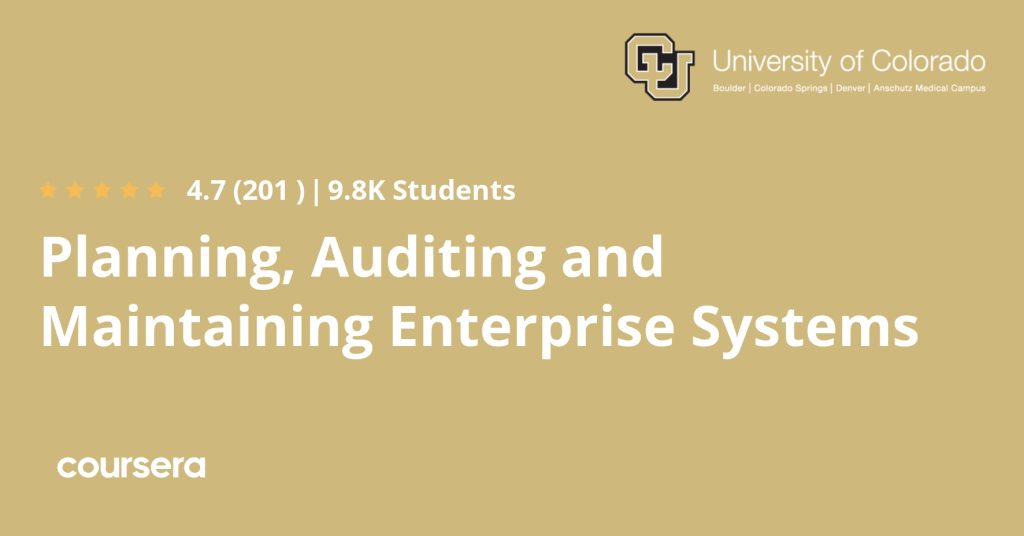 دورة Planning, Auditing and Maintaining Enterprise Systems
