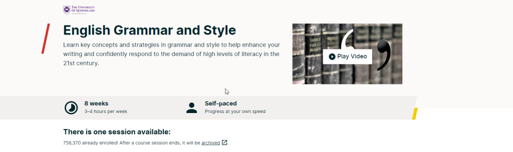 دورة English Grammar and Style