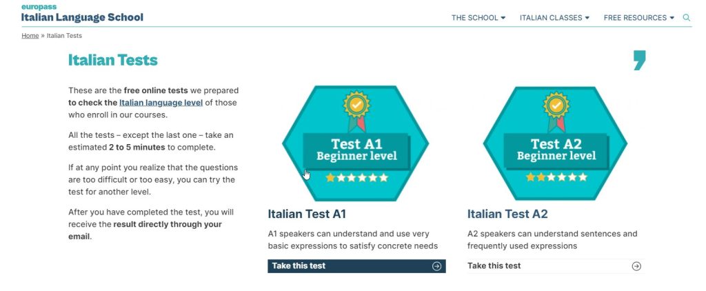 موقع Europass italian