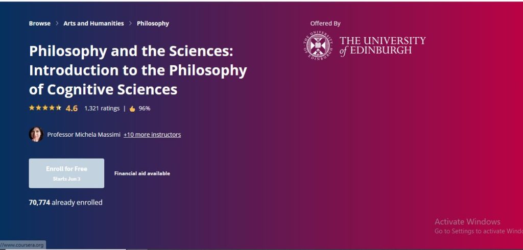 دورة Philosophy and the Sciences