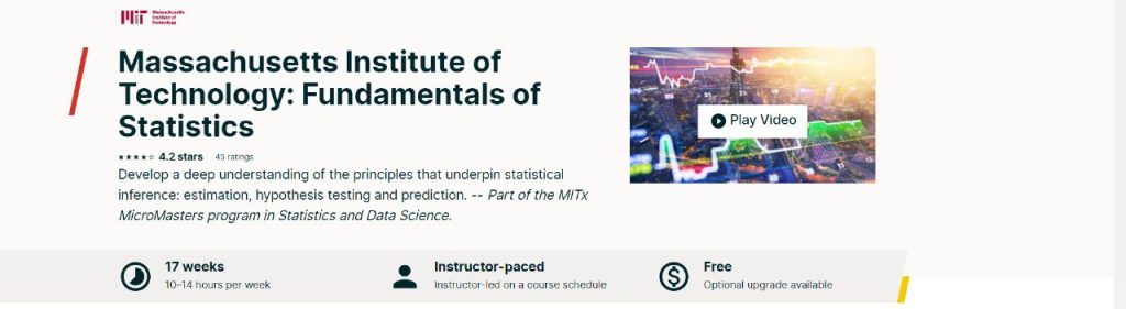 دورة Fundamentals of Statistics
