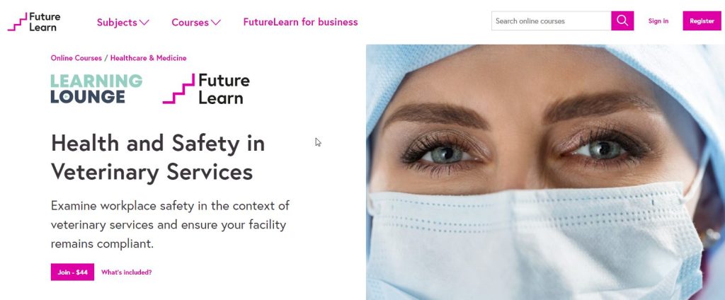 دورة Health and Safety in Veterinary Services