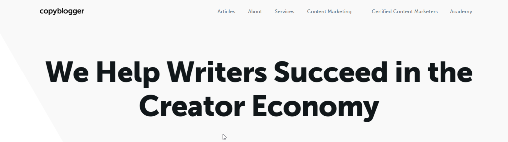 موقع Copyblogger لتعلم الكتابة الإعلانية