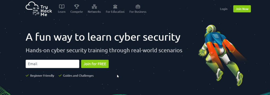موقع tryhackme.com