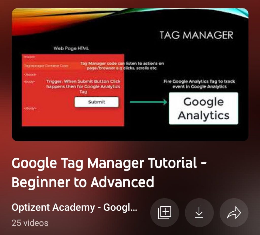 Google Tag Manger Tutorial beginners to advanced