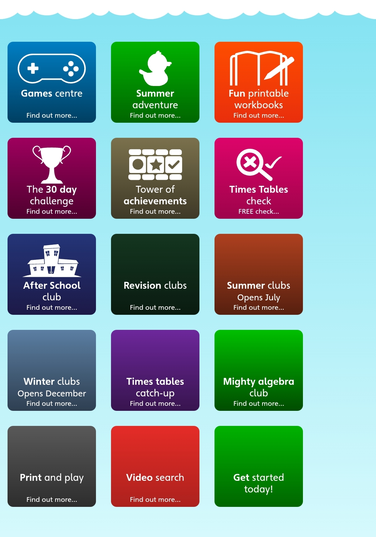 Fun Page في موقع Maths Factor 