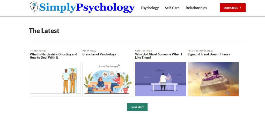 موقع SimplyPsychology علم النفس