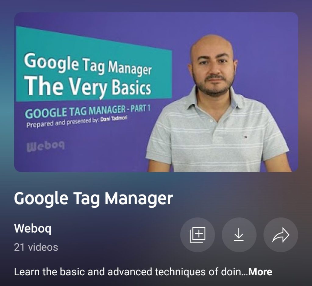 كورس جوجل تاج مانجر من Weboq