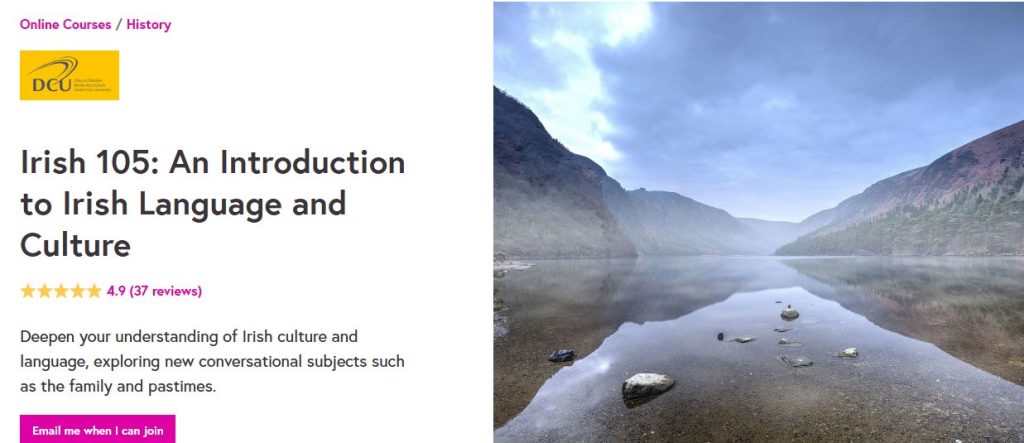 دورة Irish 105: An Introduction to Irish Language and Culture