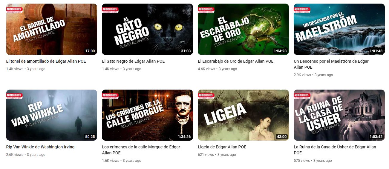 قناة Audio books in Spanish قنوات كتب بالاسبانية