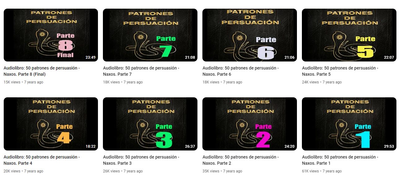 قناة Audiobooks in Spanish من قنوات الكتب الصوتية بالإسبانية