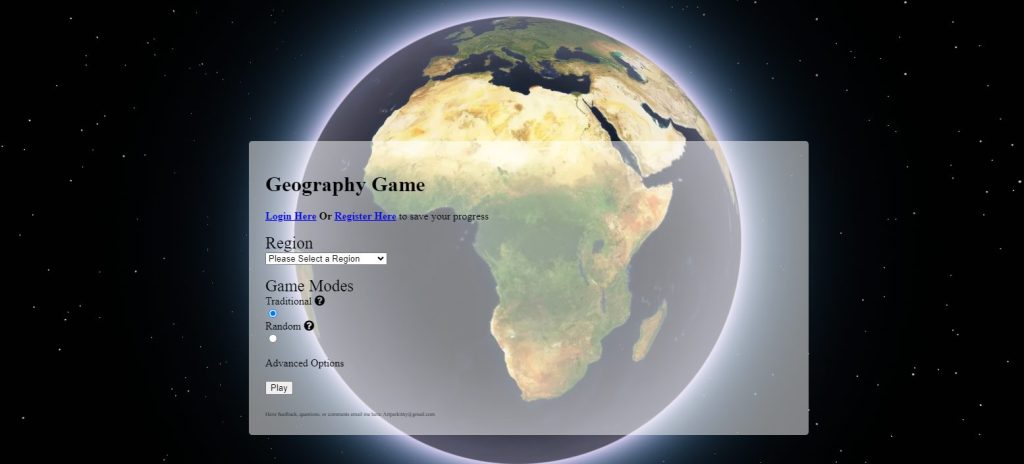 موقع Geography Game
