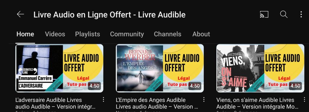 Un Livre Audio Gratuit