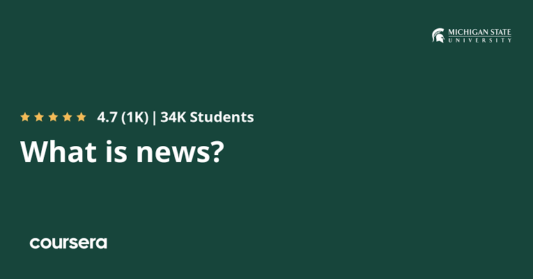 دورة ?What is news من تخصص become a journalist