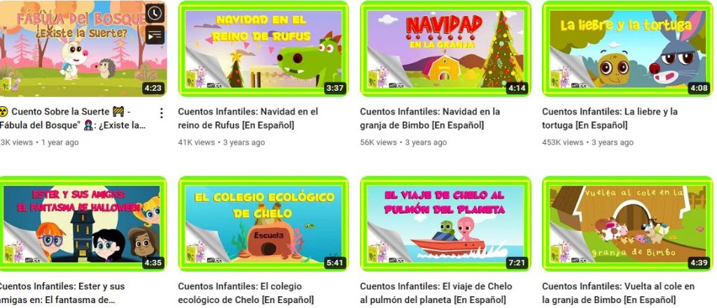 قناة cuentos inflaties