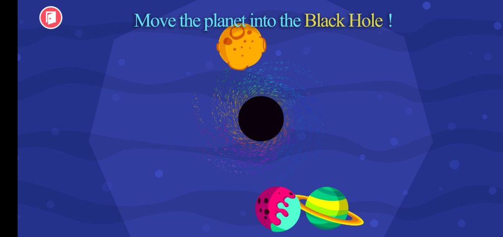 انقل الكوكب إلى الثقب الأسود 