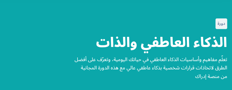 دورة الذكاء العاطفي والذات