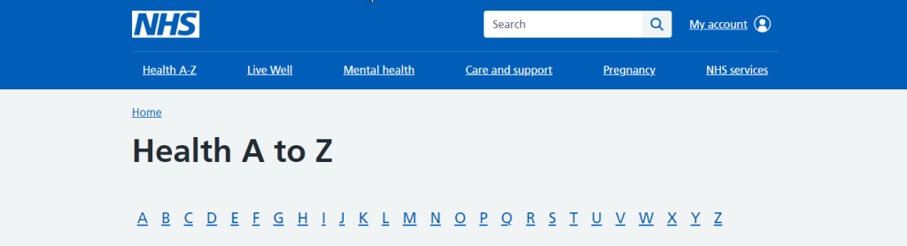موقع Nhs