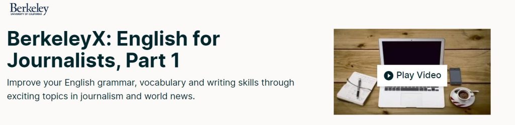 دورة English for Journalists Part1