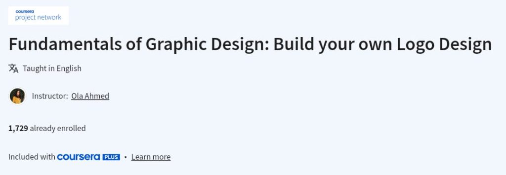 دورة Fundamentals of Graphic Design: Build your own Logo Design
