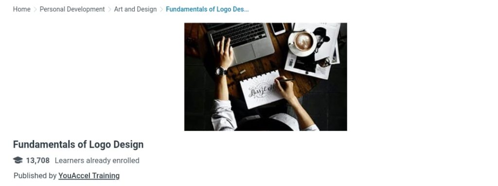 دورة Fundamentals of Logo Design لتعليم تصميم اللوجو