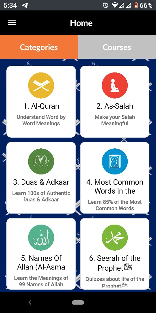 الصفحة الرئيسية تطبيق Quranic Quizzes