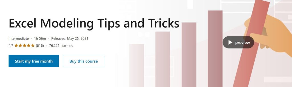 دورة Excel Modeling Tips and Tricks في مسار Master Key Financial Analyst Skills