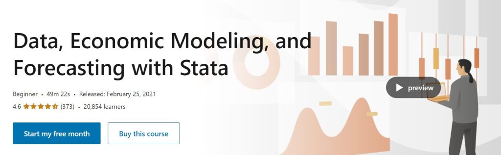 دورة Data, Economic Modeling, and Forecasting with Stata