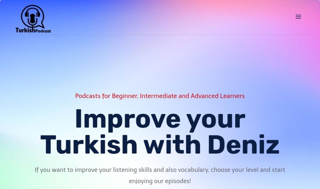 بودكاست Turkish A podcast to improve listening skill in the Turkish language