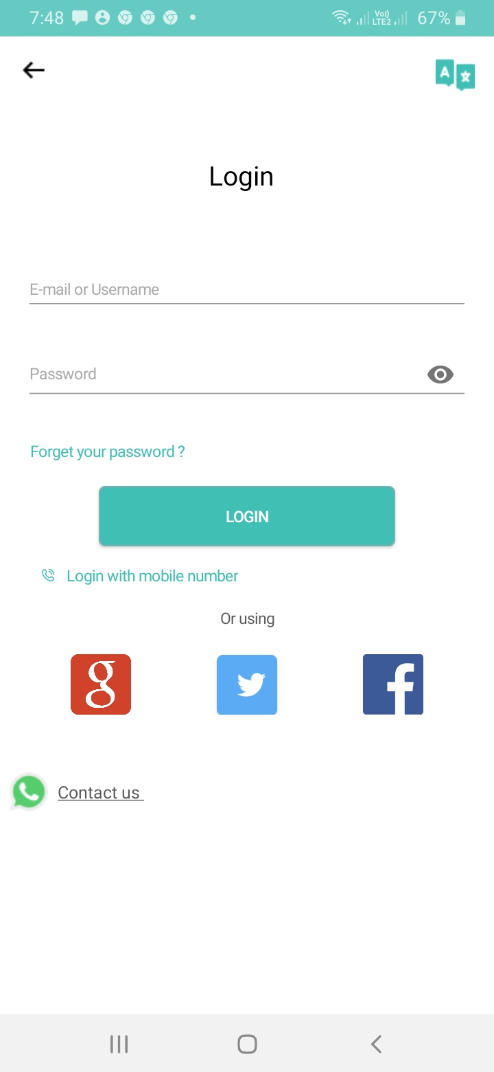 التسجيل على تطبيق moddakir