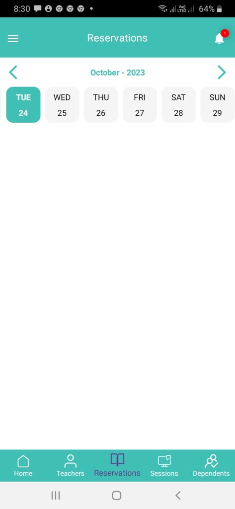 تحديد ميعاد الحلقات من تطبيق moddakir